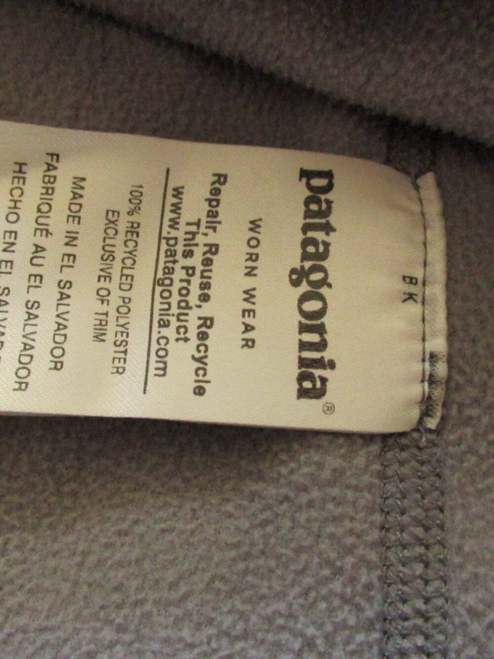 Patagonia Men’s Lightweight Fleece Quarter Zip Pullover Gray Size M - Picture 2 of 5